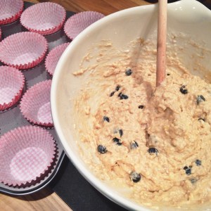 banana and blueberry muffin mix